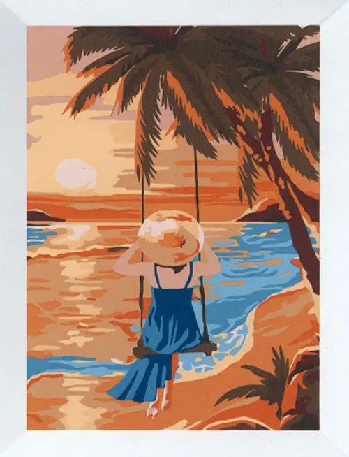 Рисуем вместе Картина по номерам. Закат у моря