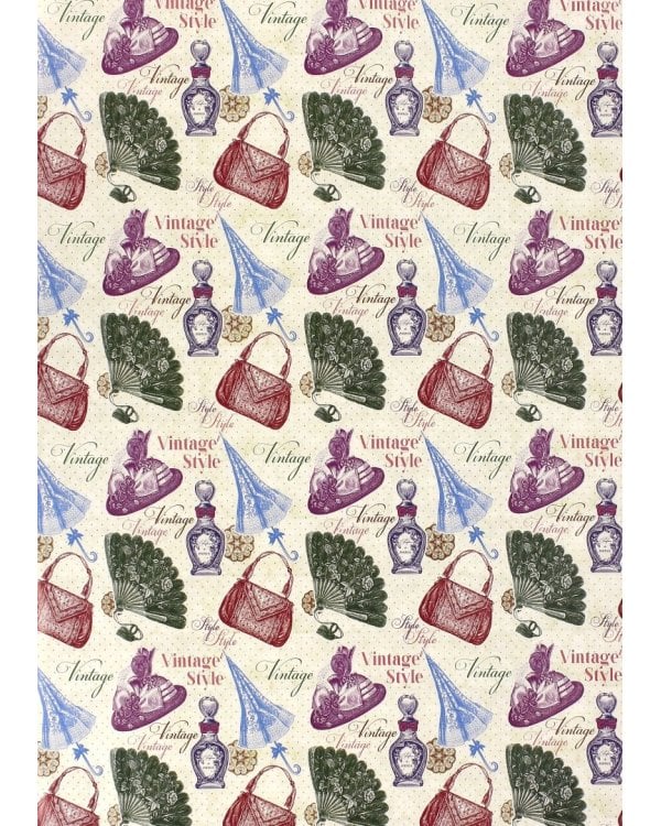 Бумага упаковочная "Винтажный стиль" (41879)