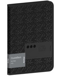 Папка на молнии DoubleBlack, А5+, черная