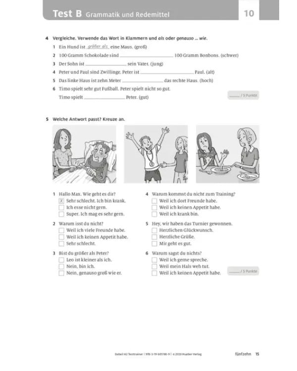 Дополнительное изображение книги «Dabei! A2. Testtrainer mit Audio-CD. Deutsch für Jugendliche. Deutsch als Fremdsprache»