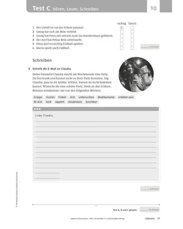 Дополнительное изображение книги «Dabei! A2. Testtrainer mit Audio-CD. Deutsch für Jugendliche. Deutsch als Fremdsprache»