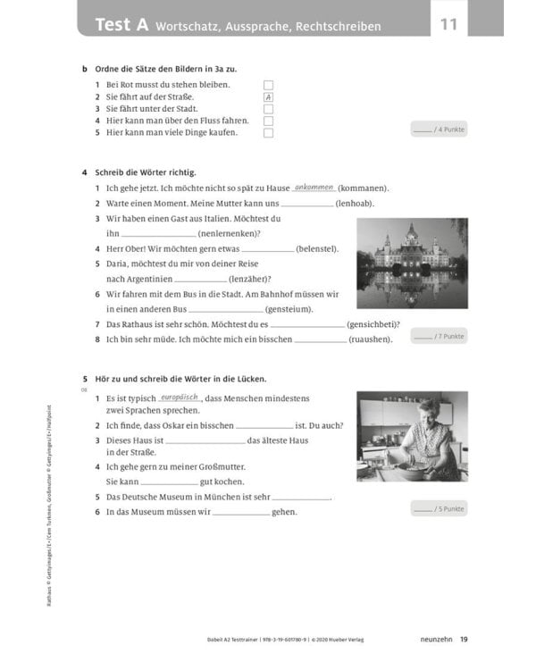 Дополнительное изображение книги «Dabei! A2. Testtrainer mit Audio-CD. Deutsch für Jugendliche. Deutsch als Fremdsprache»