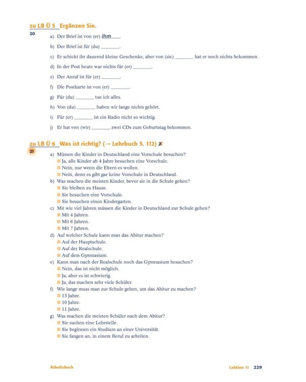 Delfin. Arbeitsbuch Teil 2 – Lektionen 11–20. Lehrwerk für Deutsch als Fremdsprache