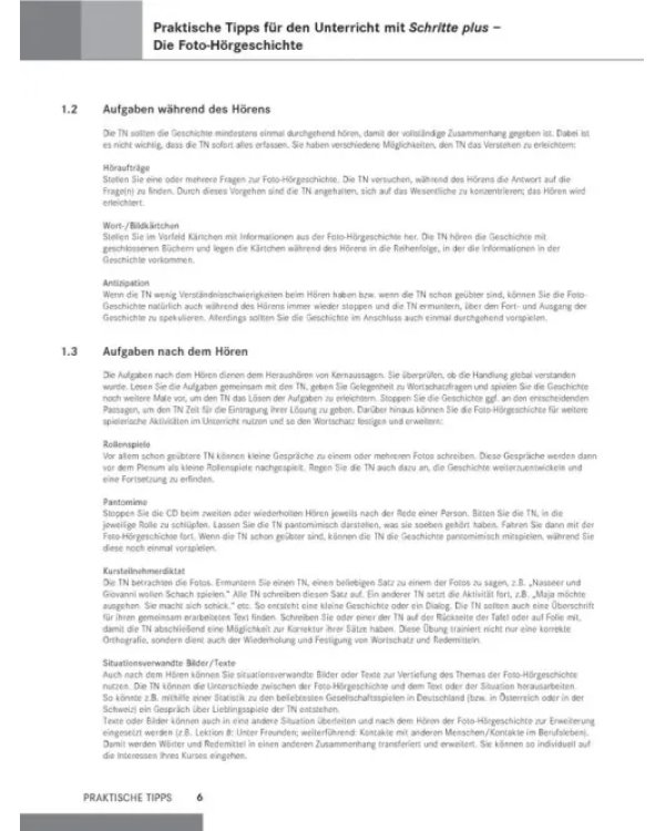 Schritte plus 6. Lehrerhandbuch. Deutsch als Fremdsprache