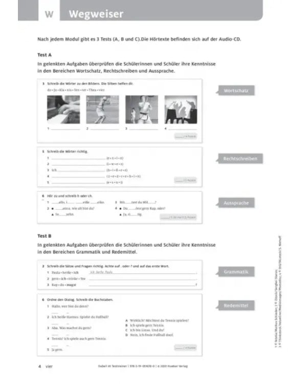 Dabei! A1. Testtrainer mit Audio-CD. Deutsch für Jugendliche. Deutsch als Fremdsprache