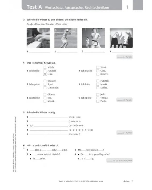 Dabei! A1. Testtrainer mit Audio-CD. Deutsch für Jugendliche. Deutsch als Fremdsprache