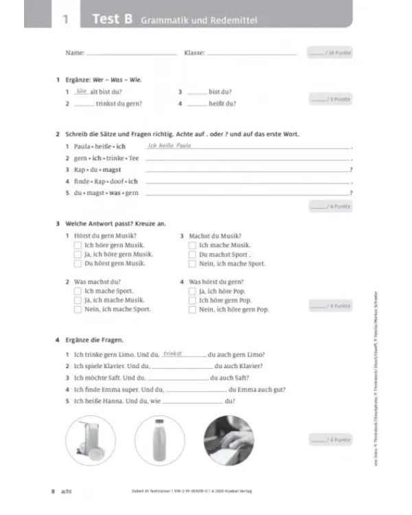 Dabei! A1. Testtrainer mit Audio-CD. Deutsch für Jugendliche. Deutsch als Fremdsprache