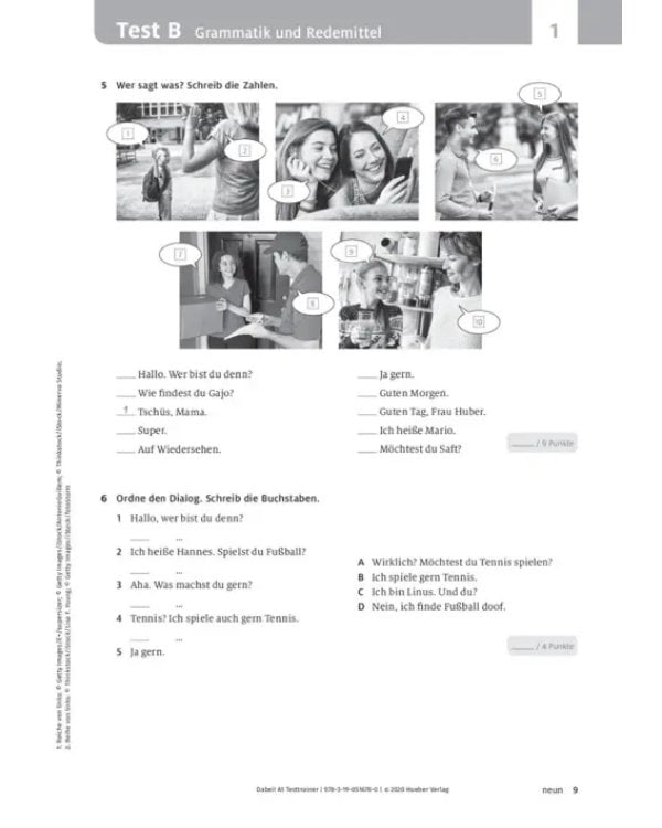 Dabei! A1. Testtrainer mit Audio-CD. Deutsch für Jugendliche. Deutsch als Fremdsprache