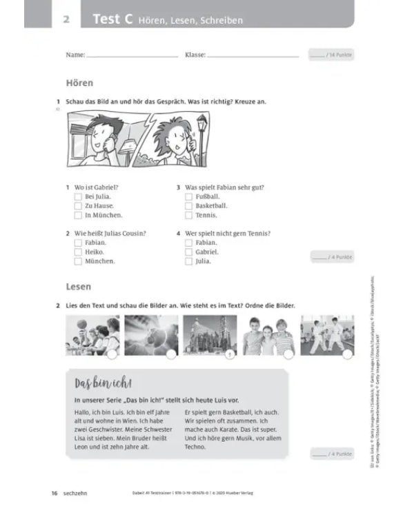 Dabei! A1. Testtrainer mit Audio-CD. Deutsch für Jugendliche. Deutsch als Fremdsprache