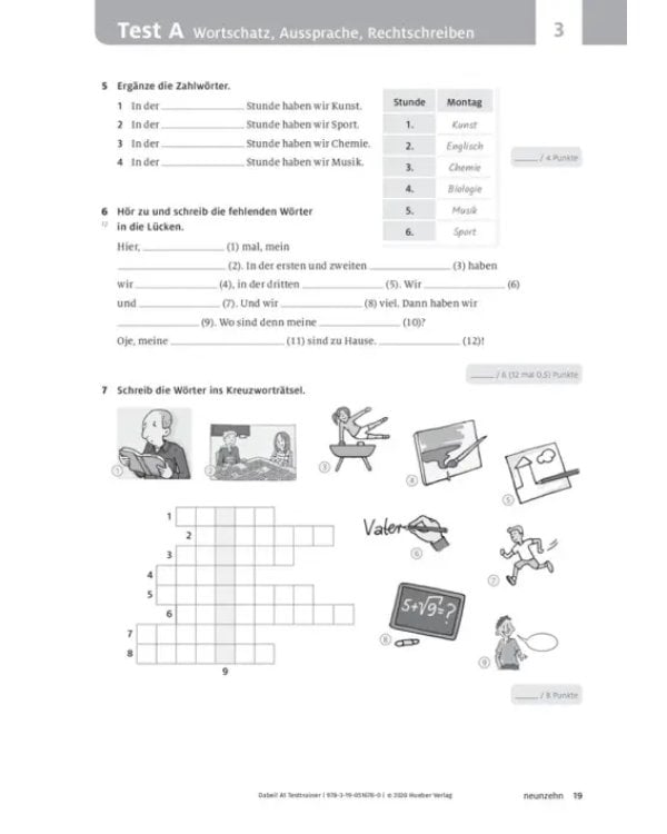 Dabei! A1. Testtrainer mit Audio-CD. Deutsch für Jugendliche. Deutsch als Fremdsprache