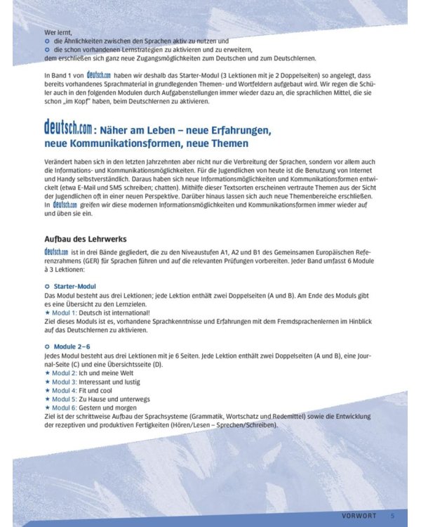 Deutsch.com 1. Lehrerhandbuch. Deutsch als Fremdsprache