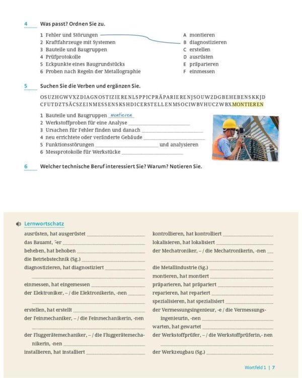 Im Beruf Neu. Fachwortschatztrainer Technik. Deutsch als Fremd- und Zweitsprache