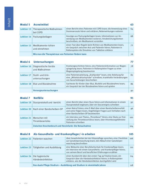 Menschen im Beruf - Pflege A2. Kursbuch mit Audios online. Deutsch als Fremdsprache