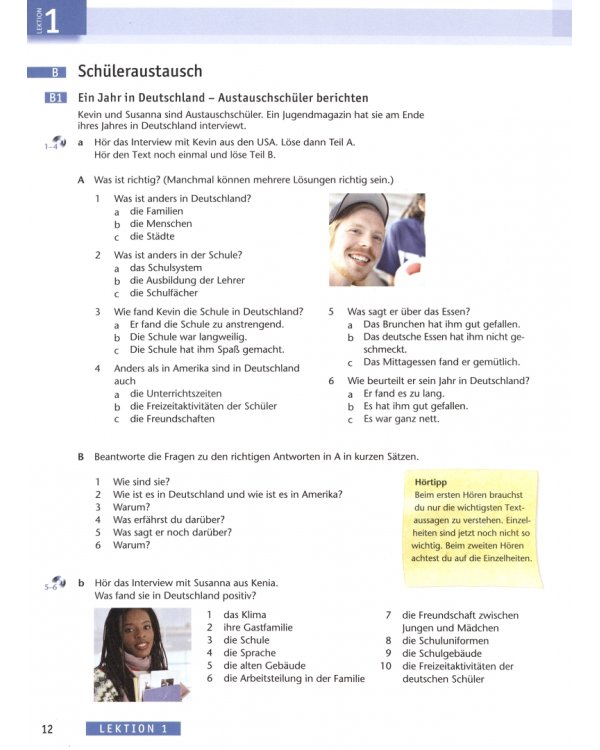 AusBlick 1 Brückenkurs. Kursbuch. Deutsch für Jugendliche und junge Erwachsene