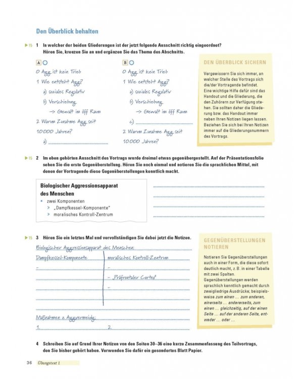 Campus Deutsch - Hören und Mitschreiben. Kursbuch mit MP3-CD. Deutsch als Fremdsprache