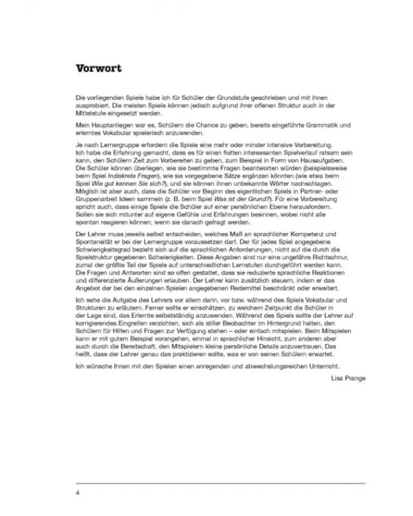 44 Sprechspiele für Deutsch als Fremdsprache. Kopiervorlagen