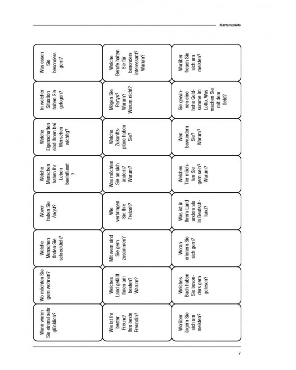 44 Sprechspiele für Deutsch als Fremdsprache. Kopiervorlagen
