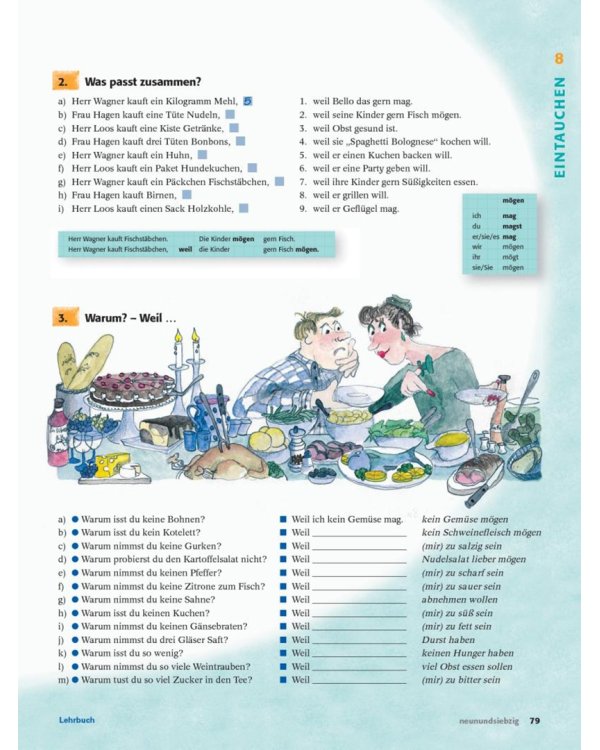 Delfin. Lehrbuch + Arbeitsbuch Teil 2 mit integrierter Audio-CD – Lektionen 8–14. Lehrwerk