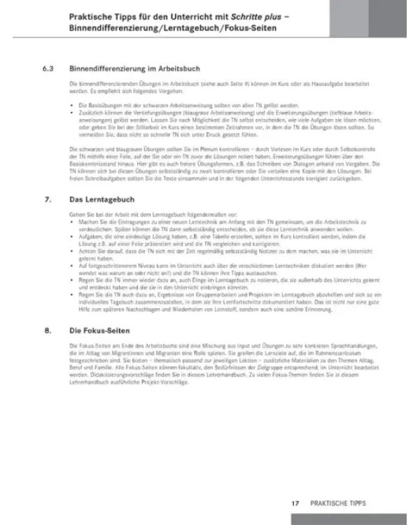 Schritte plus 5. Lehrerhandbuch. Deutsch als Fremdsprache