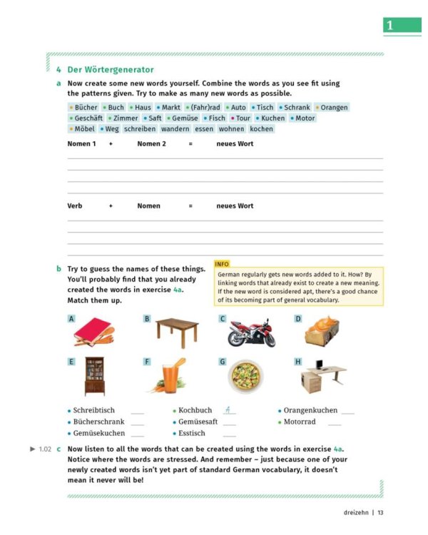 Hueber Sprachkurs Plus Deutsch B1 mit Audios und Videos online, App, Online-Übungen und Begleitbuch
