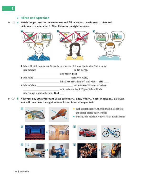 Hueber Sprachkurs Plus Deutsch B1 mit Audios und Videos online, App, Online-Übungen und Begleitbuch