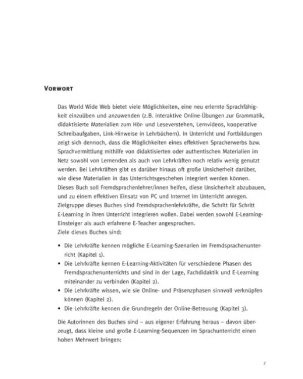 E-Learning. Handbuch für den Fremdsprachenunterricht. Deutsch als Fremdsprache