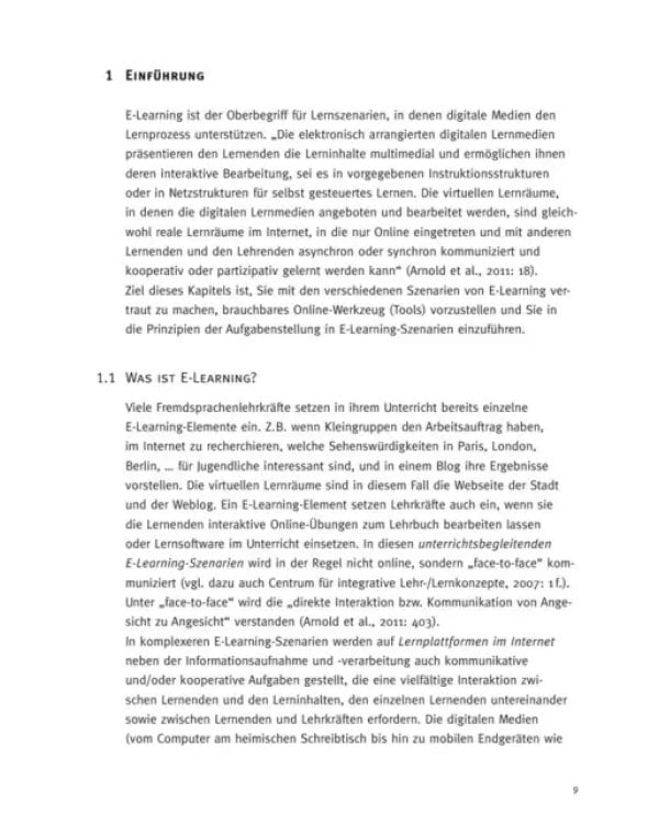 E-Learning. Handbuch für den Fremdsprachenunterricht. Deutsch als Fremdsprache