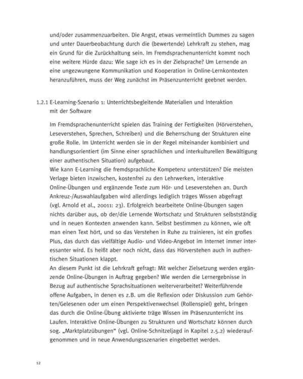 E-Learning. Handbuch für den Fremdsprachenunterricht. Deutsch als Fremdsprache