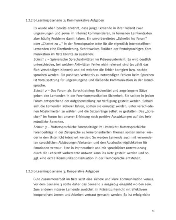 E-Learning. Handbuch für den Fremdsprachenunterricht. Deutsch als Fremdsprache
