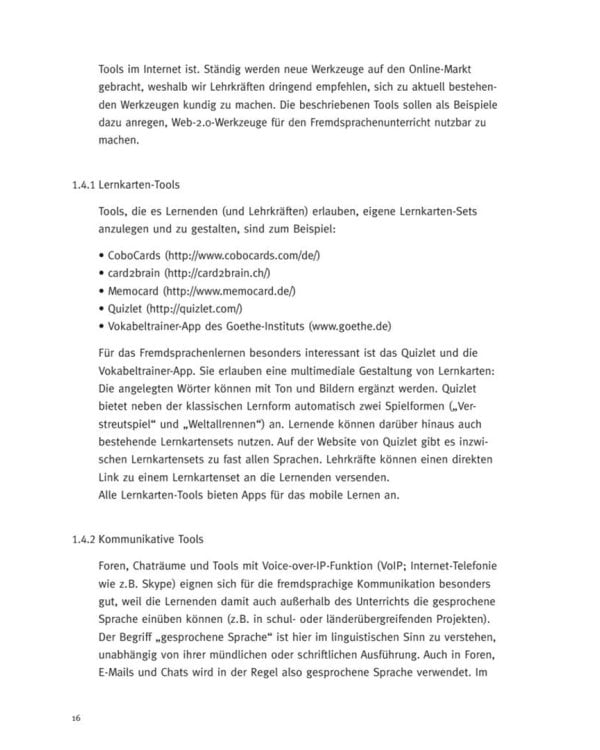E-Learning. Handbuch für den Fremdsprachenunterricht. Deutsch als Fremdsprache