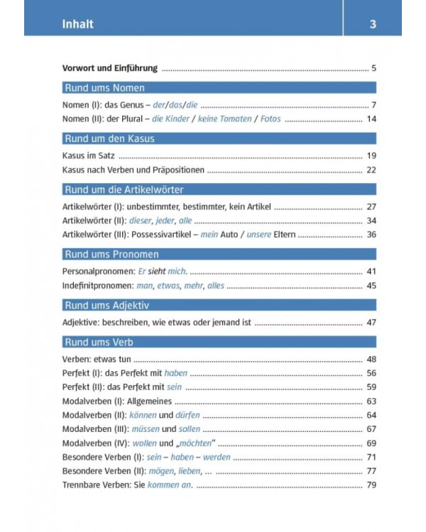 Kleine Bildgrammatik Deutsch. Deutsche Grammatik in Bildern erklärt