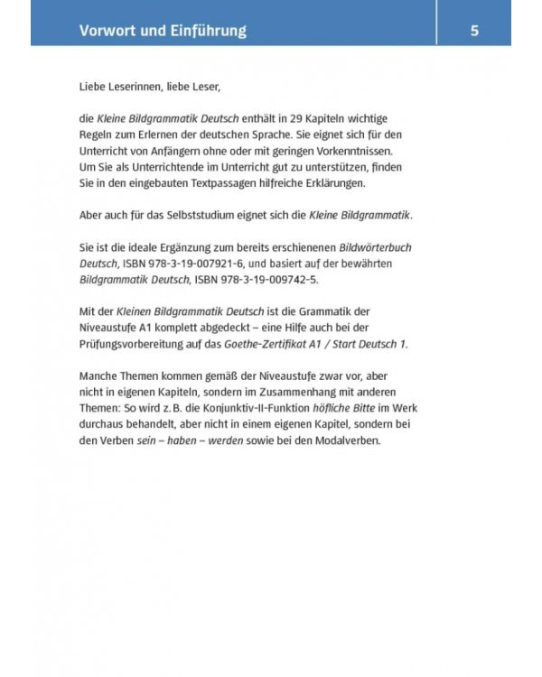 Kleine Bildgrammatik Deutsch. Deutsche Grammatik in Bildern erklärt