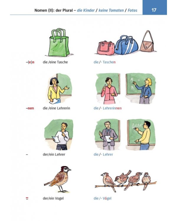 Kleine Bildgrammatik Deutsch. Deutsche Grammatik in Bildern erklärt