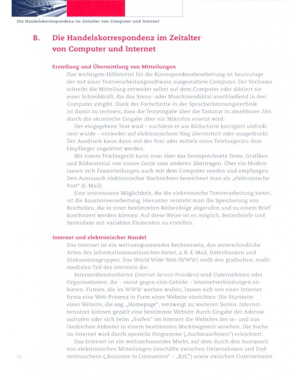 Deutsche Handelskorrespondenz – Neu. Lehrbuch. Der Schriftwechsel in Export und Import