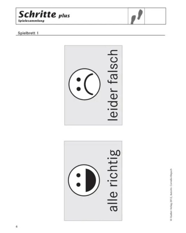 Schritte plus 3+4. Spielesammlung zu Band 3 und 4. Deutsch als Fremdsprache