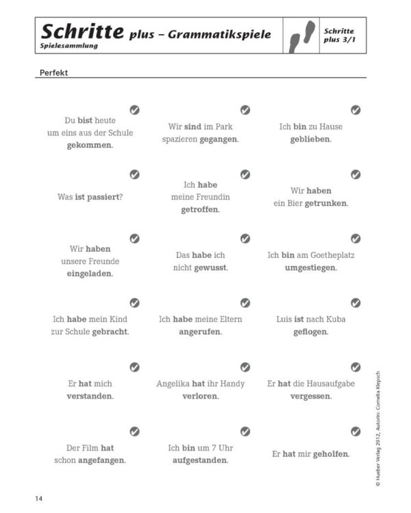 Schritte plus 3+4. Spielesammlung zu Band 3 und 4. Deutsch als Fremdsprache