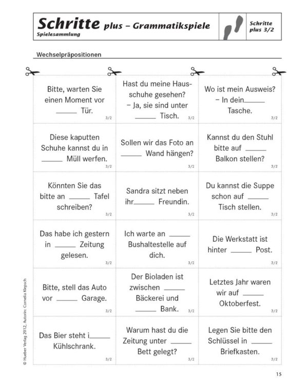 Schritte plus 3+4. Spielesammlung zu Band 3 und 4. Deutsch als Fremdsprache