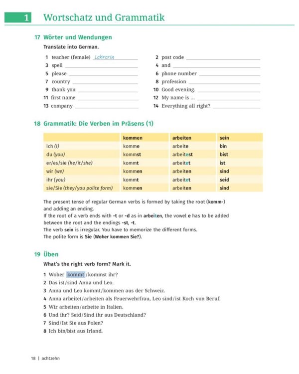 Hueber Sprachkurs Plus Deutsch A1-A2 – Premiumausgabe mit Audios und Videos online, Begleitbuch