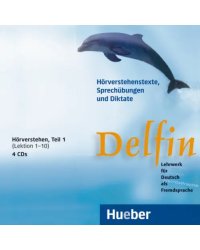 Delfin. 4 Audio-CDs, Hörverstehen, Teil 1 Lekt. 1–10. Lehrwerk für Deutsch als Fremdsprache. Deutsch