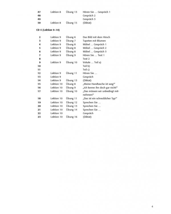 Delfin. 4 Audio-CDs, Hörverstehen, Teil 1 Lekt. 1–10. Lehrwerk für Deutsch als Fremdsprache. Deutsch