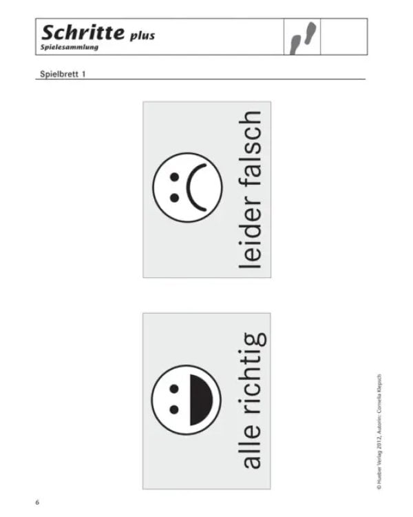 Schritte plus 5+6. Spielesammlung zu Band 5 und 6. Deutsch als Fremdsprache
