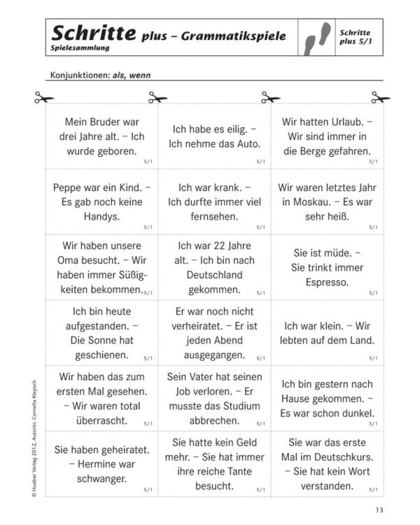 Schritte plus 5+6. Spielesammlung zu Band 5 und 6. Deutsch als Fremdsprache