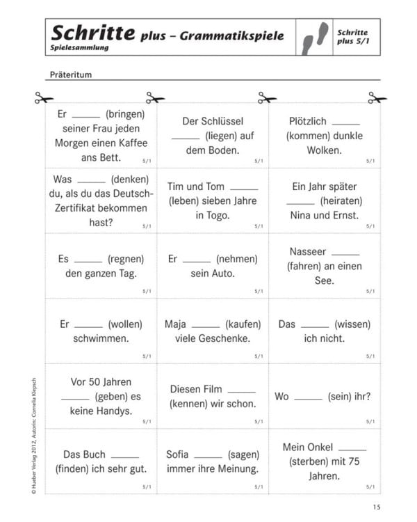 Schritte plus 5+6. Spielesammlung zu Band 5 und 6. Deutsch als Fremdsprache