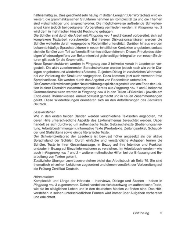 Pingpong Neu 3. Lehrerhandbuch. Deutsch als Fremdsprache