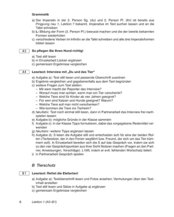 Pingpong Neu 3. Lehrerhandbuch. Deutsch als Fremdsprache