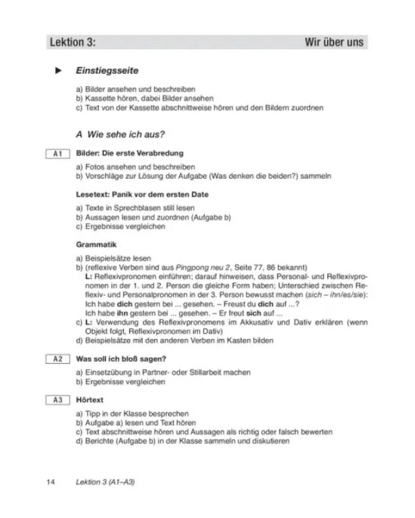 Pingpong Neu 3. Lehrerhandbuch. Deutsch als Fremdsprache
