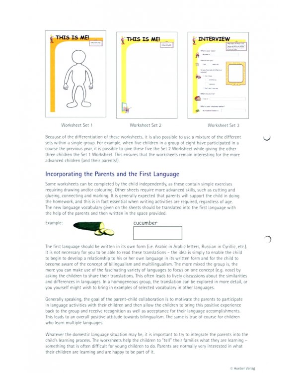 Kikus English. Worksheet Set 2. Language Learning for Children. English as a foreign language