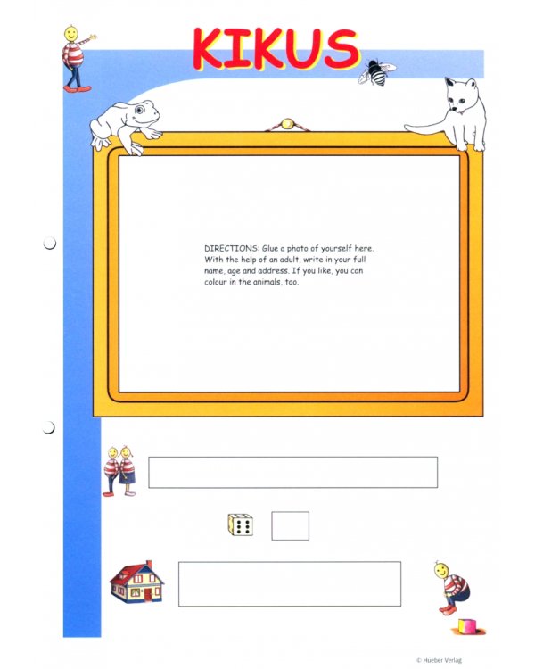 Kikus English. Worksheet Set 2. Language Learning for Children. English as a foreign language