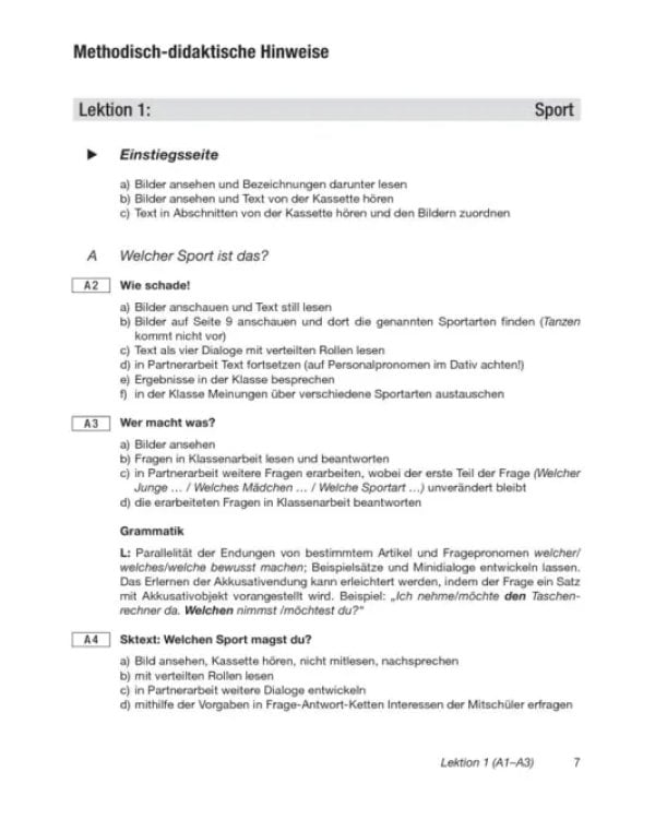 Pingpong Neu 2. Lehrerhandbuch. Dein Deutschbuch. Deutsch als Fremdsprache