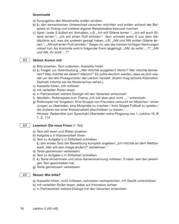 Pingpong Neu 2. Lehrerhandbuch. Dein Deutschbuch. Deutsch als Fremdsprache